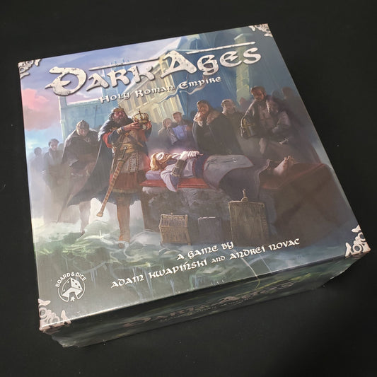 Image shows the front cover of the box of the Dark Ages: Holy Roman Empire board game