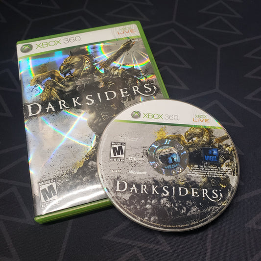 Image shows the case & disc for the video game Darksiders for Xbox 360