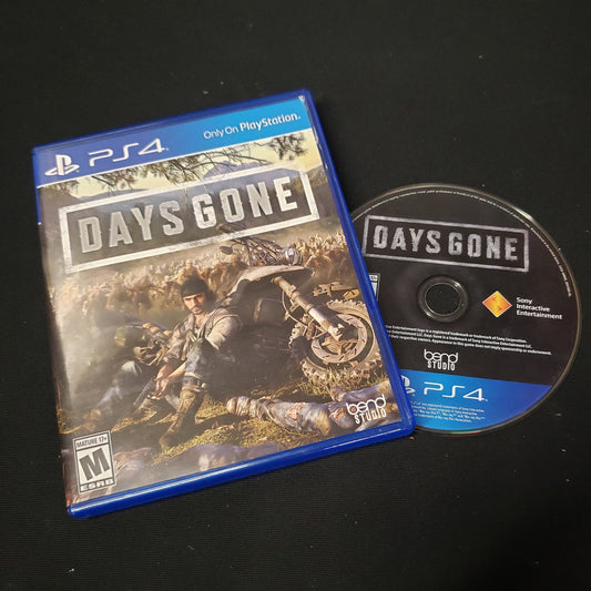Image shows the case & disc for the video game Days Gone for Playstation 4