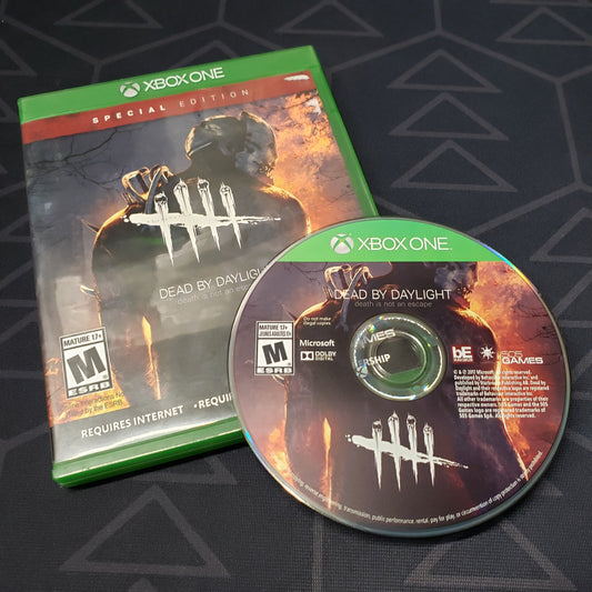 Image shows the case & disc for the video game Dead by Daylight: Special Edition for Xbox One