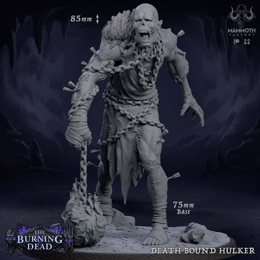 Image shows a 3D render of aundead giant gaming miniature.