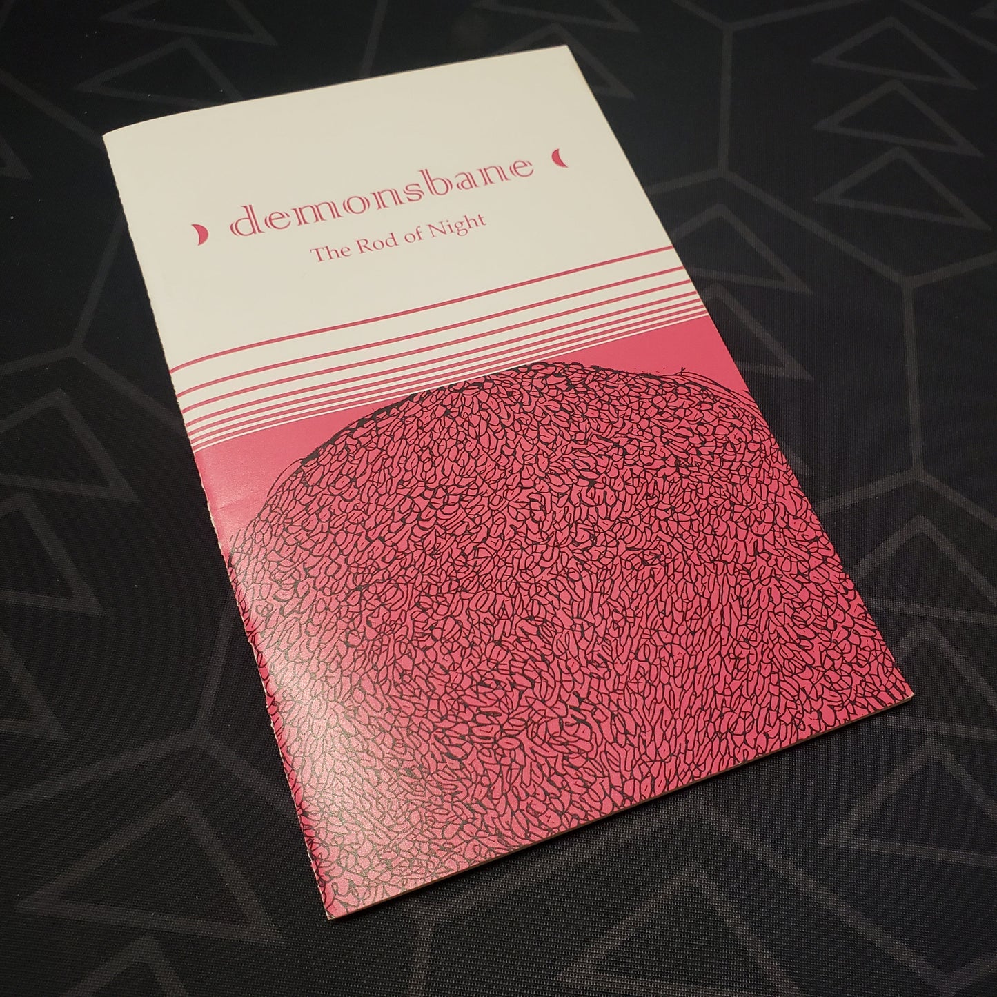 Image shows the front cover of the Demonsbane: The Rod of Night roleplaying game book
