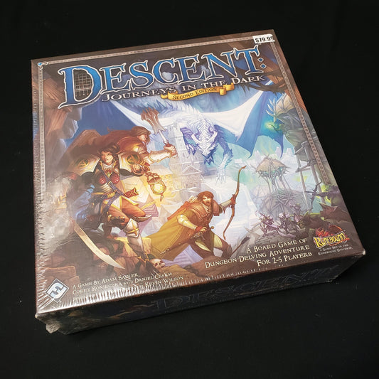 Image shows the front cover of the box of the Descent: Journeys in the Dark - Second Edition board game