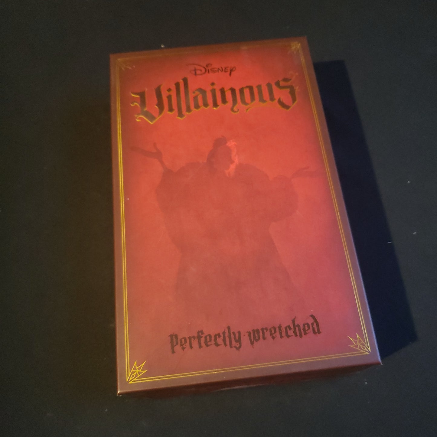 Image shows the front cover of the box of the Disney Villainous: Perfectly Wretched board game