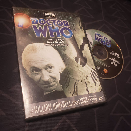 Image shows the case & disc for the Doctor Who: Lost in Time - Collection of Rare Episodes volume on DVD