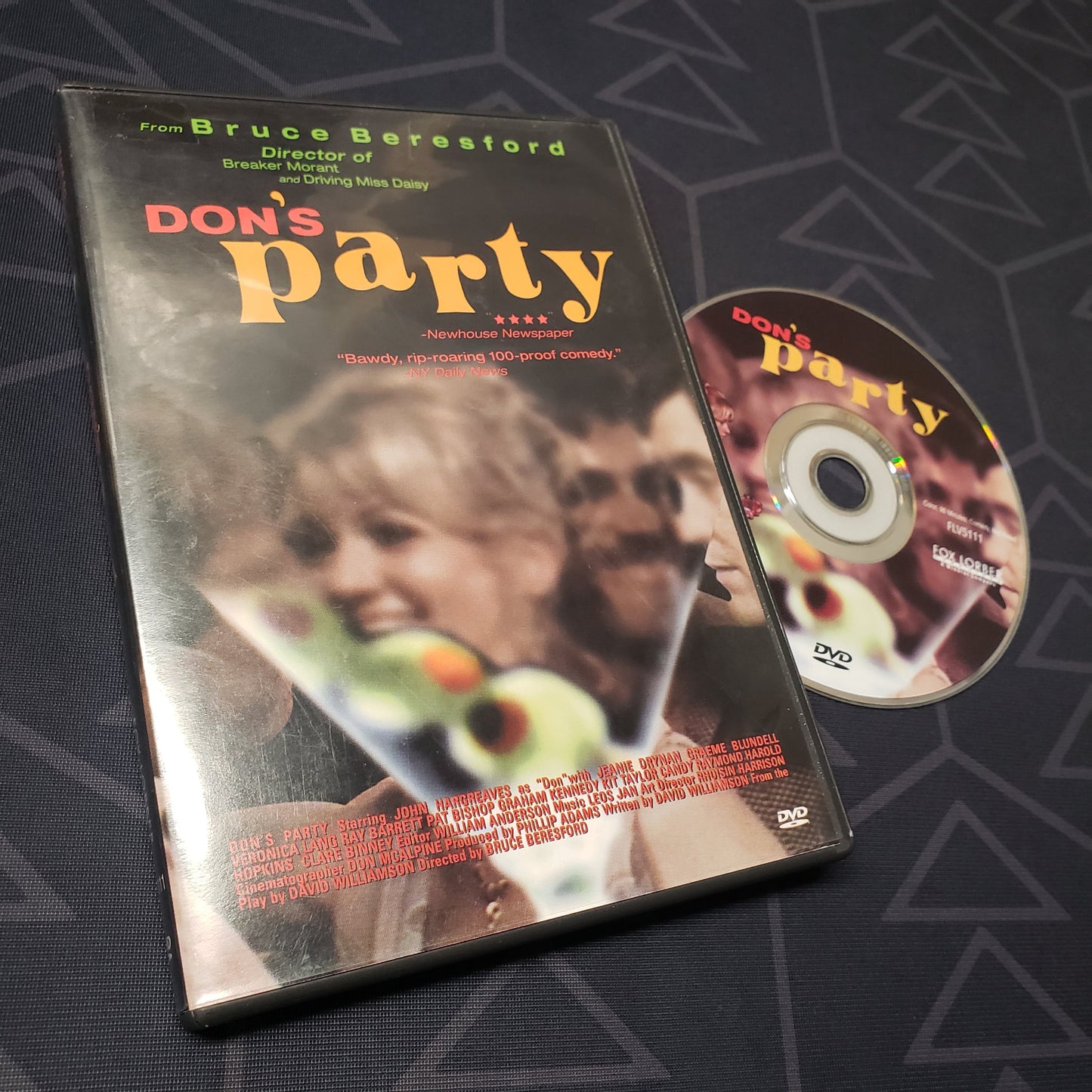 Image shows the case & disc for the movie Don's Party on DVD