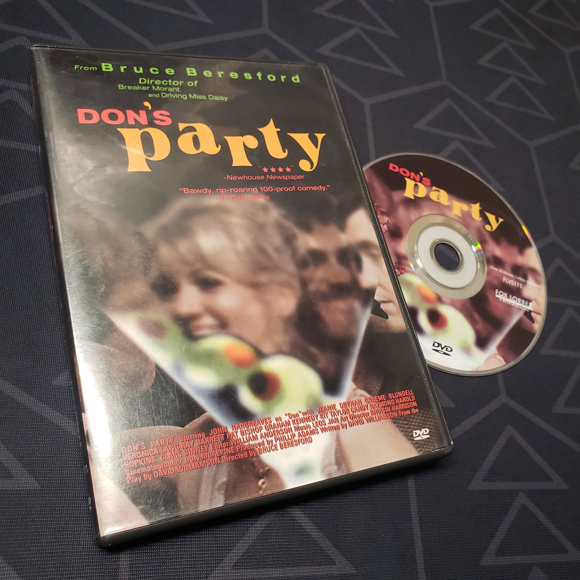 Image shows the case & disc for the movie Don's Party on DVD