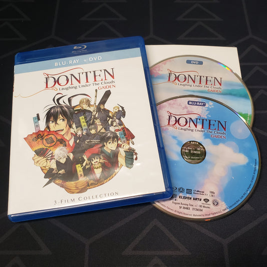 Image shows the case & two discs for Donten: Laughing Under the Clouds - Gaiden on Blu-Ray