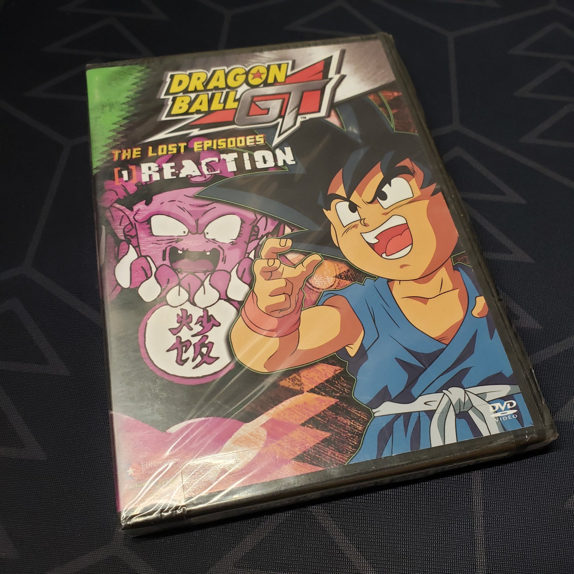 Image shows the front of the case of Dragon Ball GT: The Lost Episodes Vol. 1 - Reaction on DVD