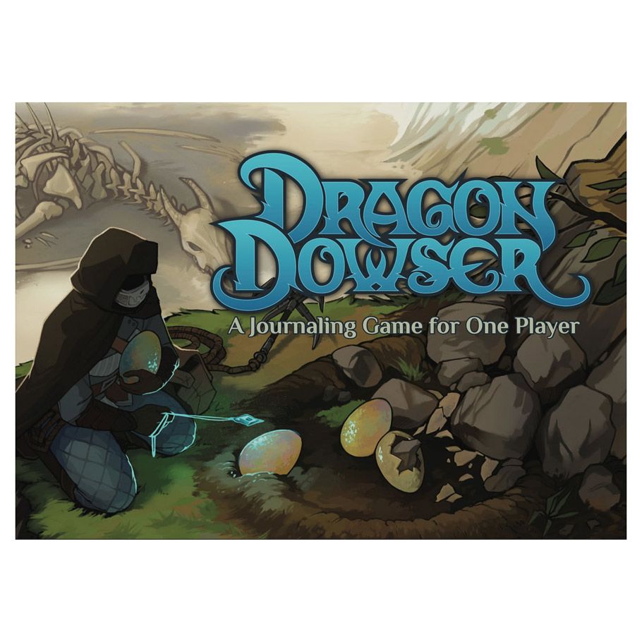 Image shows the front cover of the Dragon Dowser roleplaying game book