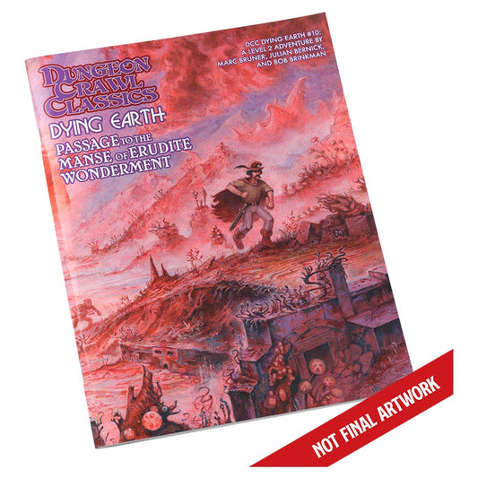 Image shows the front cover of the Passage to the Manse of Erudite Wonderment roleplaying game book