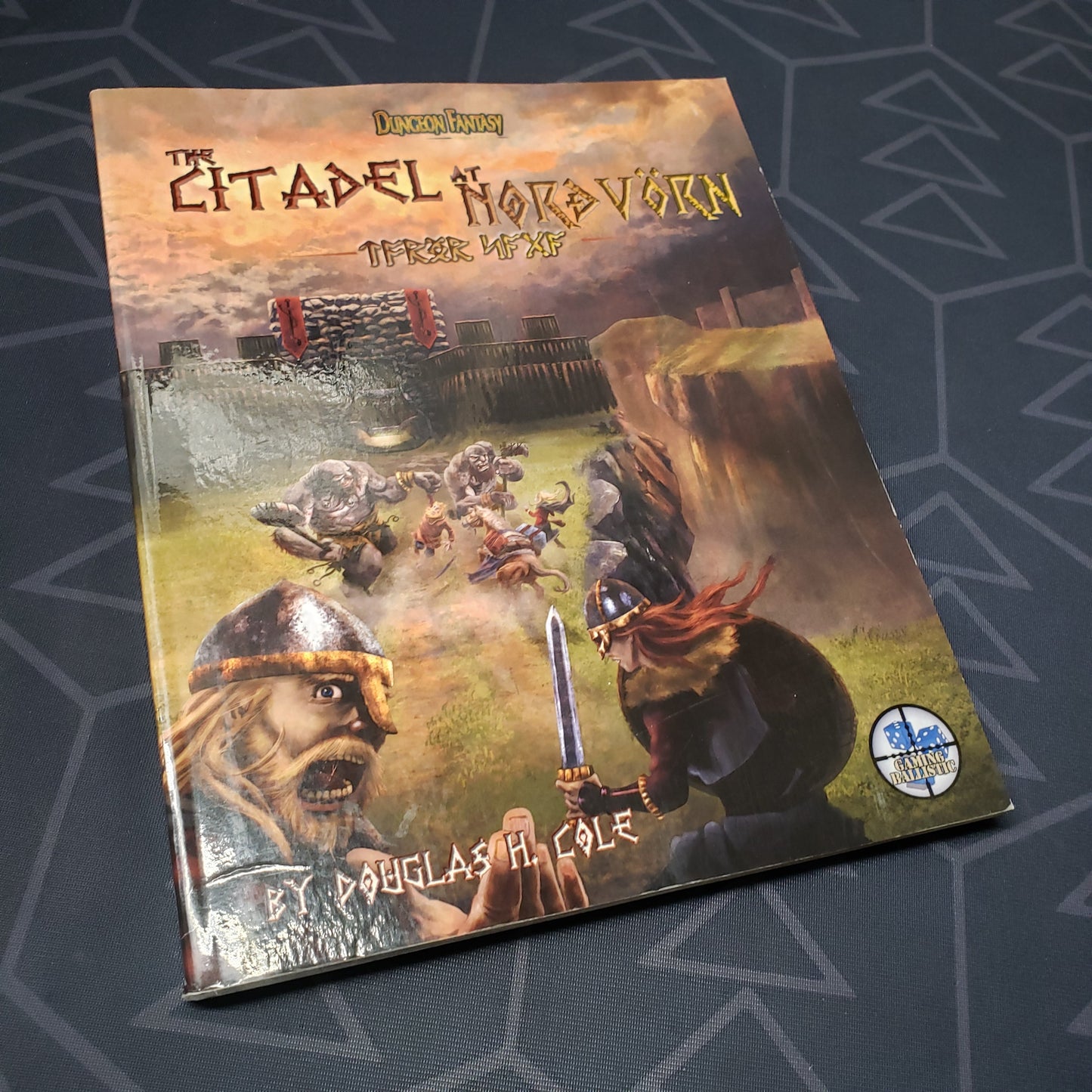 Image shows the front cover of the Citadel at Nordvorn book for the roleplaying game Dungeon Fantasy