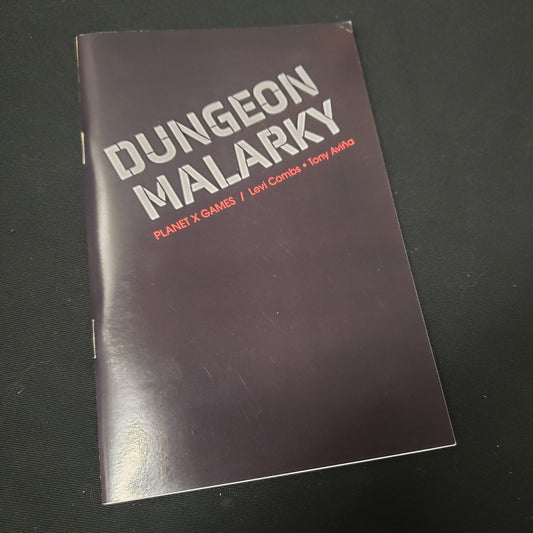 Image shows the front cover of the Dungeon Malarky roleplaying game book