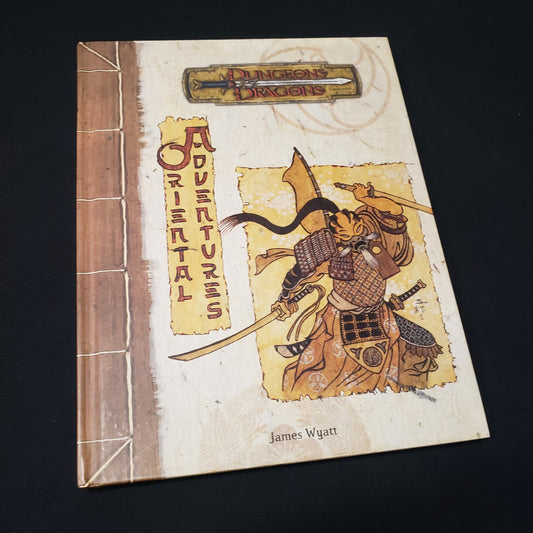 Image shows the front cover of the Oriental Adventures book for the roleplaying game Dungeons & Dragons: 3.5 Edition