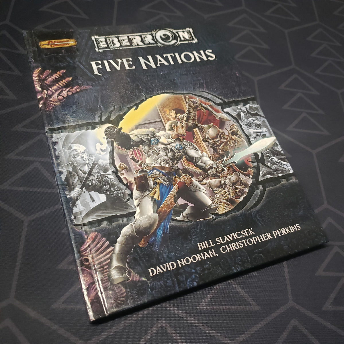 Image shows the front cover of the Eberron: Five Nations book for the roleplaying game Dungeons & Dragons 3.5E
