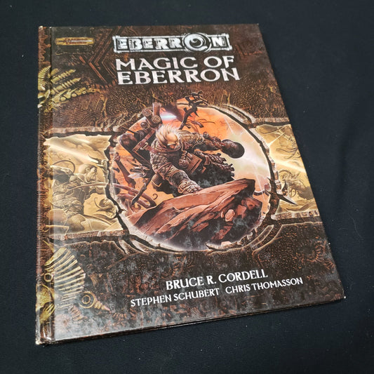 Image shows the front cover of the Magic of Eberron book for the roleplaying game Dungeons & Dragons 3.5 Edition