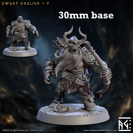 Image shows 3D renders of two sculpt options for a dwarf zombie gaming miniature.