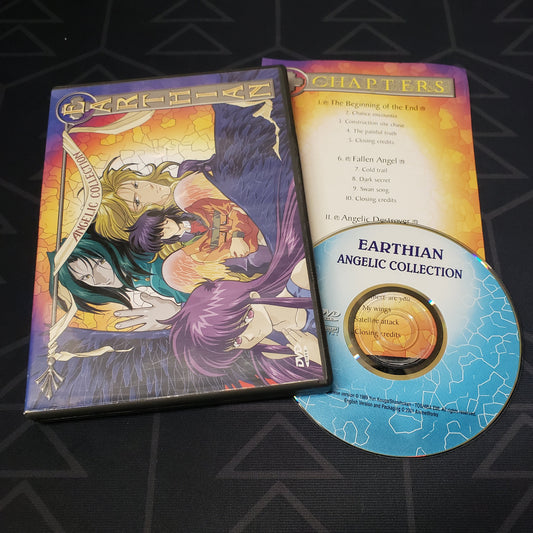 Image shows the case, booklet & disc for Earthian: Angelic OVA Collection on DVD