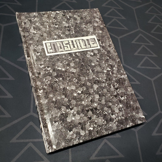 Image shows the front cover of the Endsville: An Unorthodox Setting Guide roleplaying game book