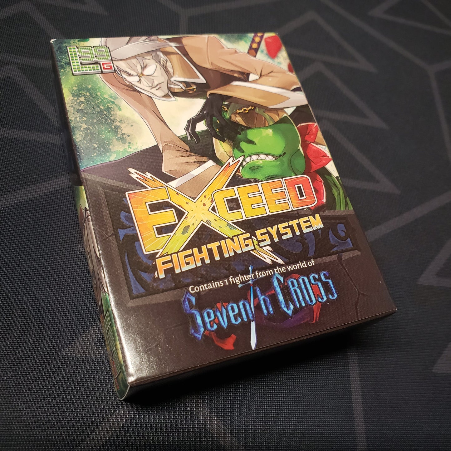 Image shows the front cover of the box of the Sydney & Serena Solo Fighter expansion for the card game Exceed