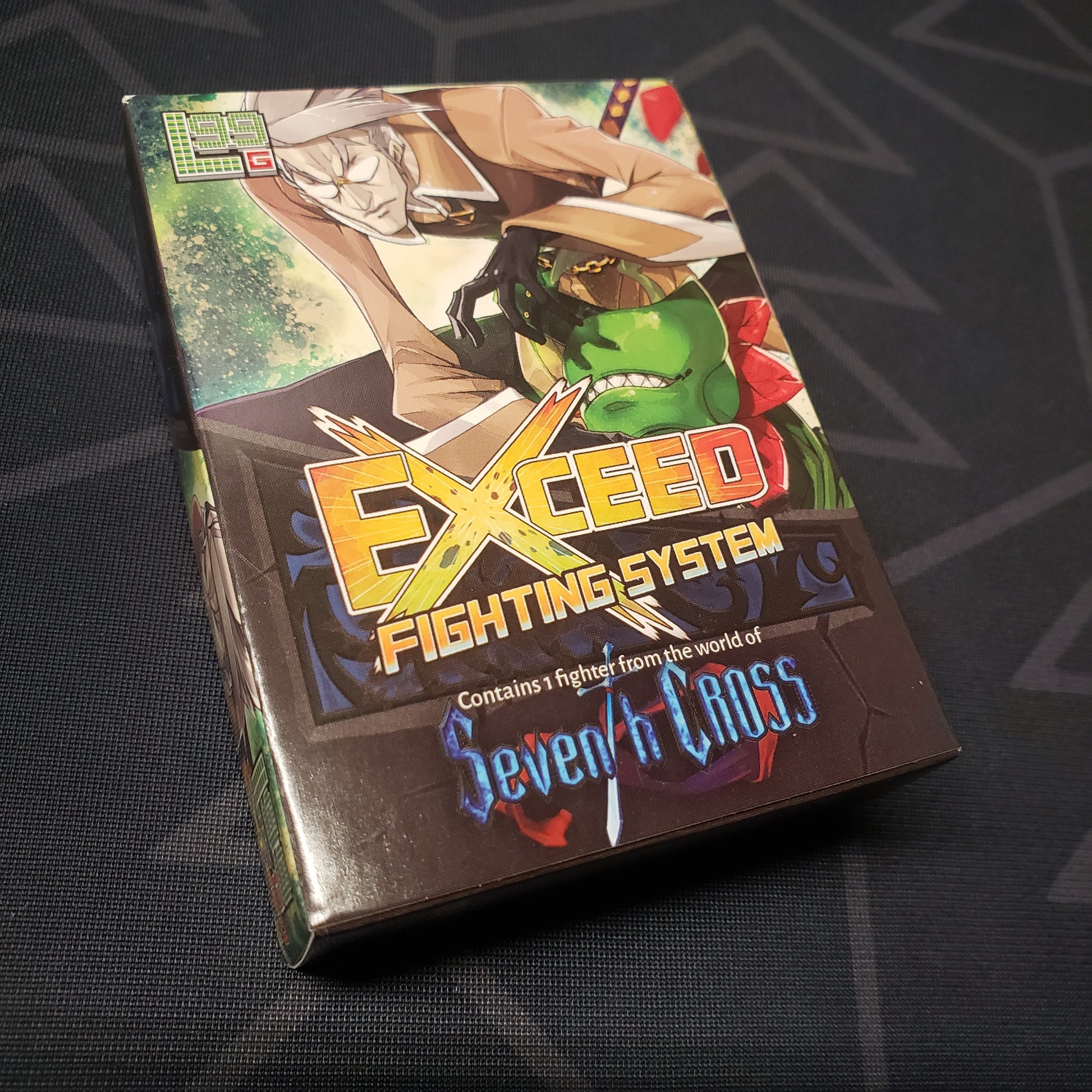 Image shows the front cover of the box of the Sydney & Serena Solo Fighter expansion for the card game Exceed