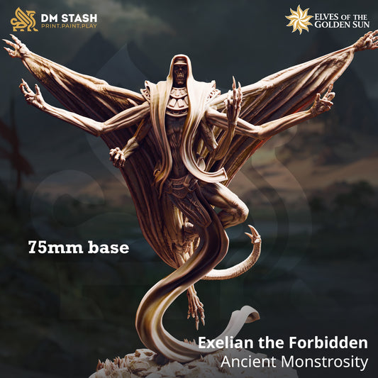 Image shows a 3D render of a undead monstrosity gaming miniature.