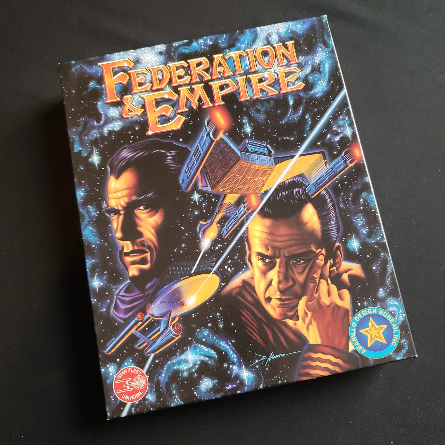 Image shows the front cover of the box of the Federation & Empire board game