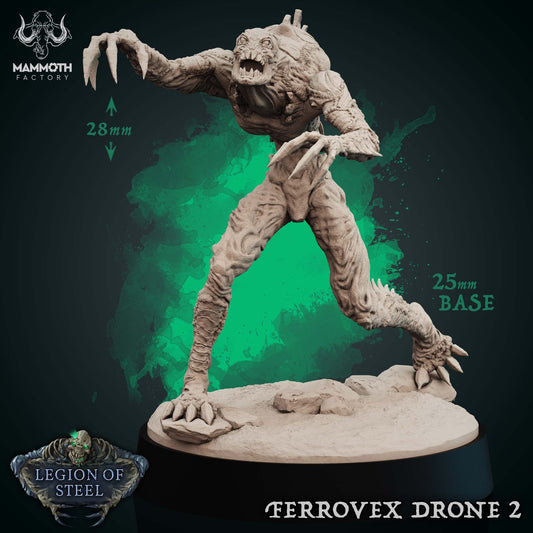 Image shows a 3D render of a ghoul horror gaming miniature.