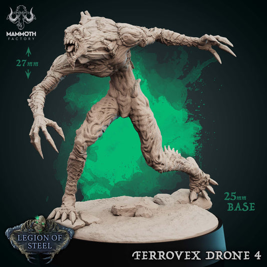 Image shows a 3D render of a ghoul horror gaming miniature.