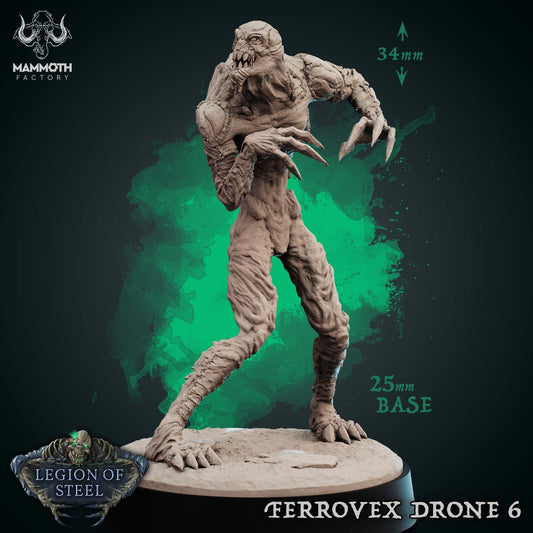 Image shows a 3D render of a ghoul horror gaming miniature.