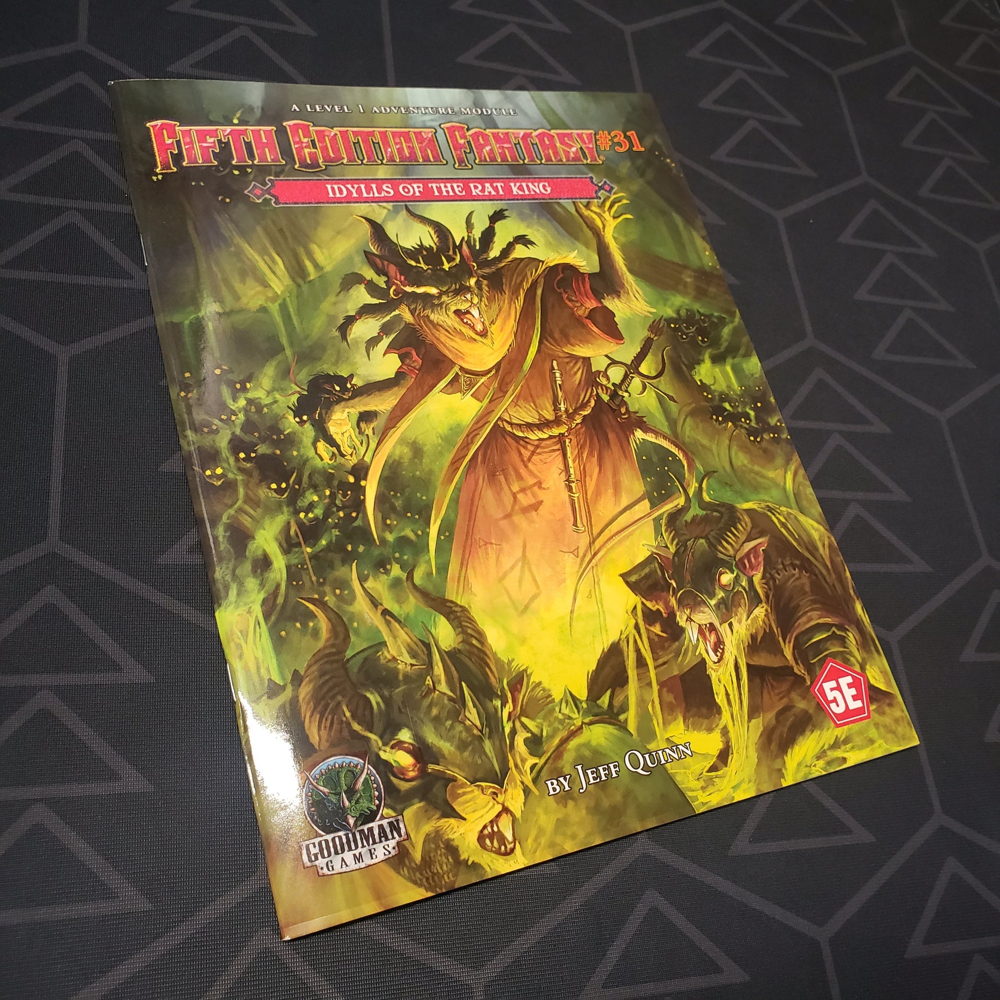 Image shows the front cover of the Fifth Edition Fantasy #31: Idylls of the Rat King roleplaying game book