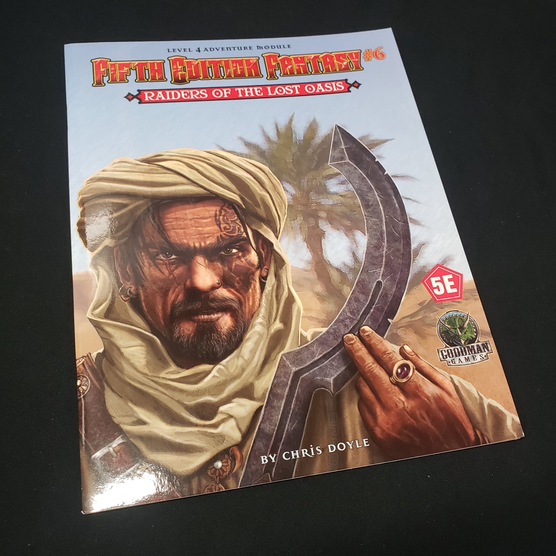 Image shows the front cover of the Raiders of the Lost Oasis roleplaying game book