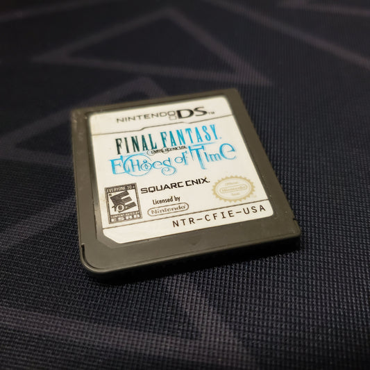 Image shows the front of the cartridge for the video game Final Fantasy Crystal Chronicles: Echoes of Time for Nintendo DS