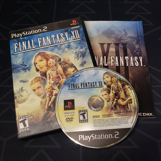 Image shows the case & disc for the video game Final Fantasy XII for Playstation 2