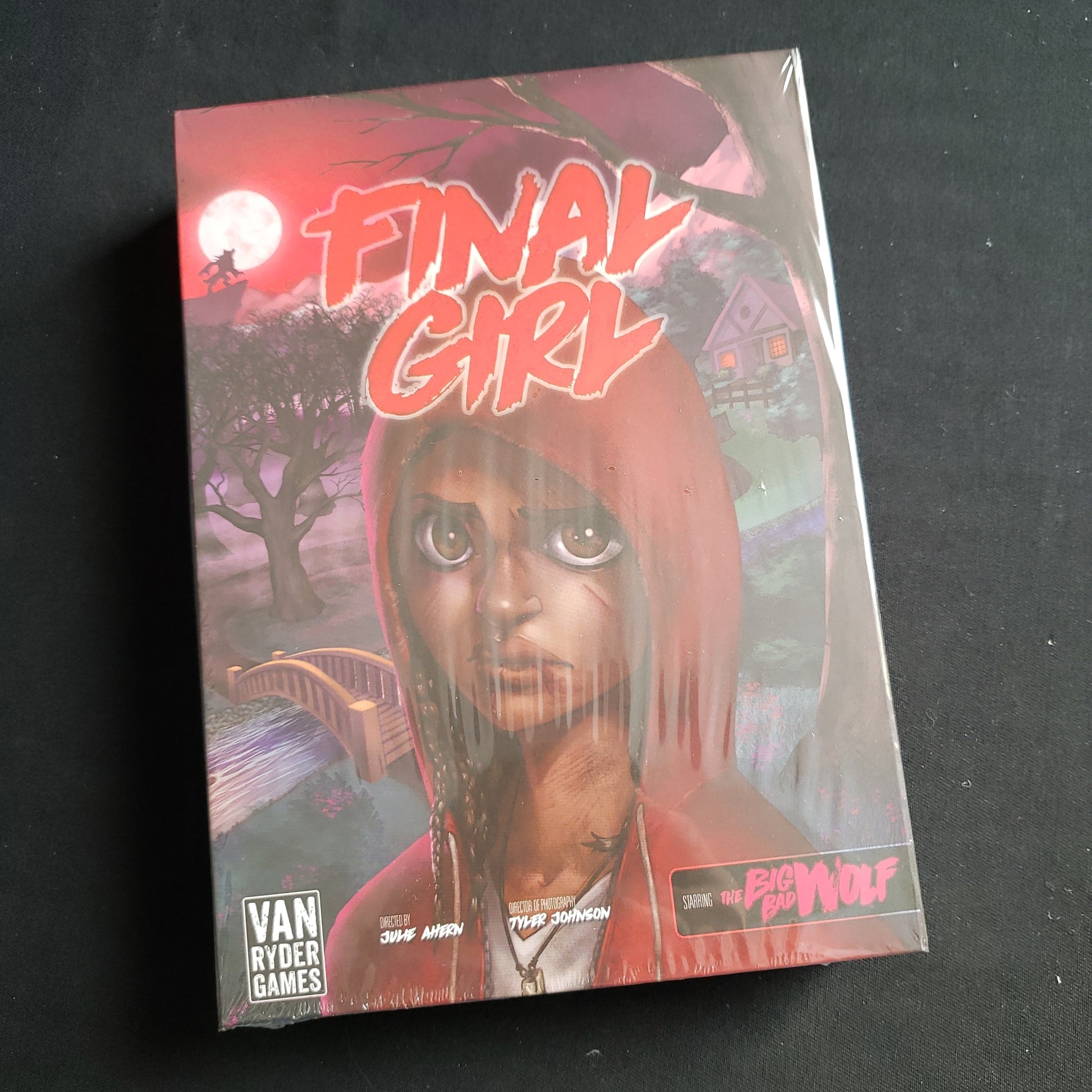 Image shows the front of the box for the Once Upon a Full Moon Feature Film Expansion for the Final Girl board game