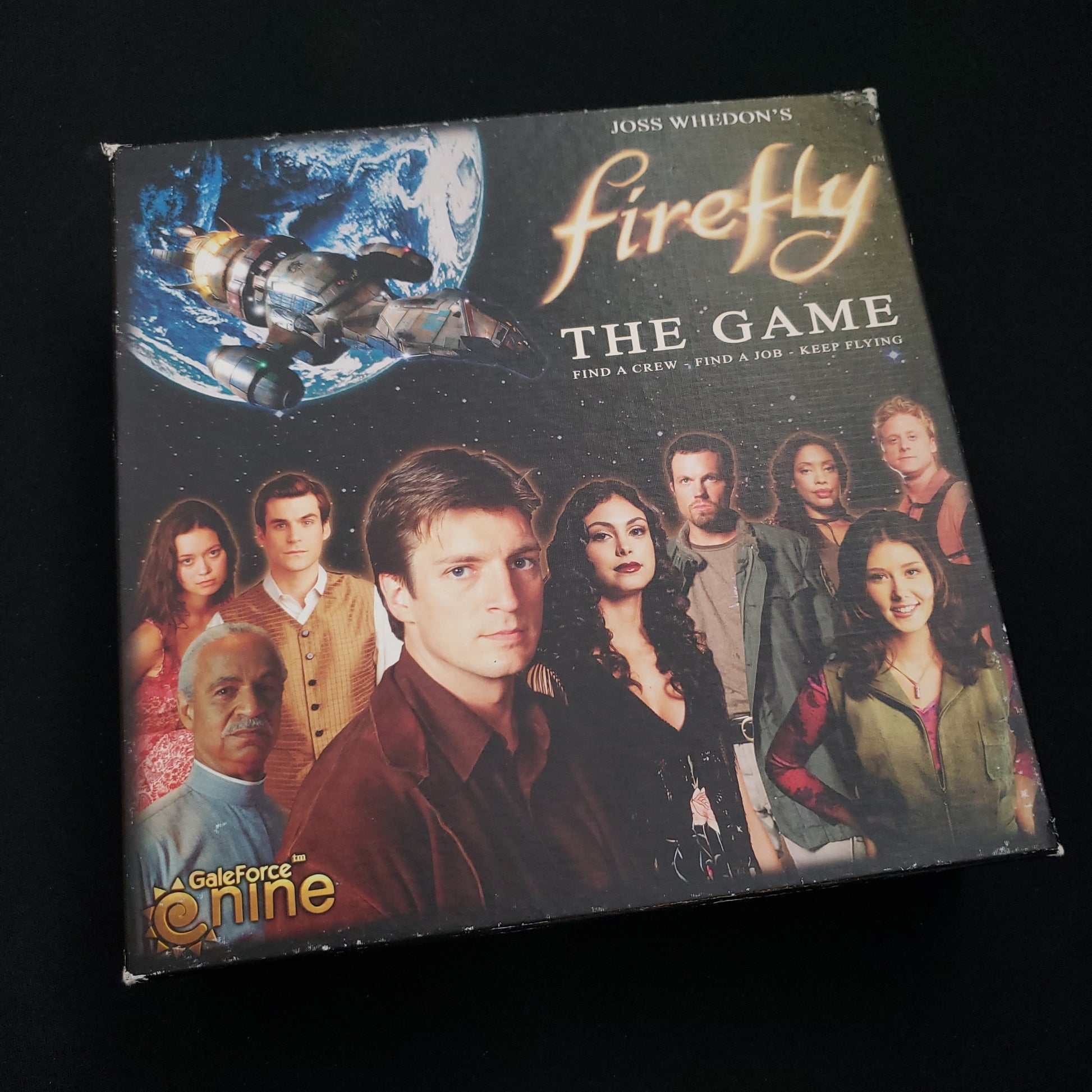 Image shows the front cover of the box of the Firefly board game