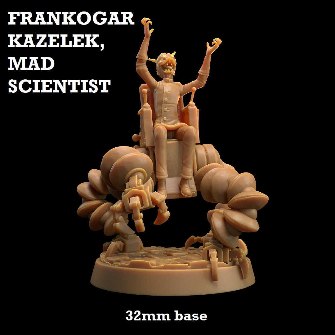 Frankogar Kazelek, Mad Scientist (Male Artificer) – All Systems Go Games