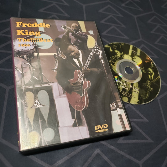 Image shows the case & disc for the concert film Freddie King: The!!!!Beat 1966 on DVD