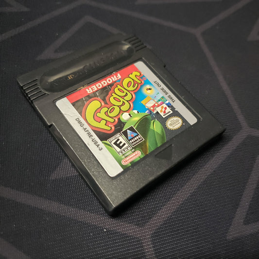 Image shows the front of the cartridge for the video game Frogger for Nintendo Game Boy Color