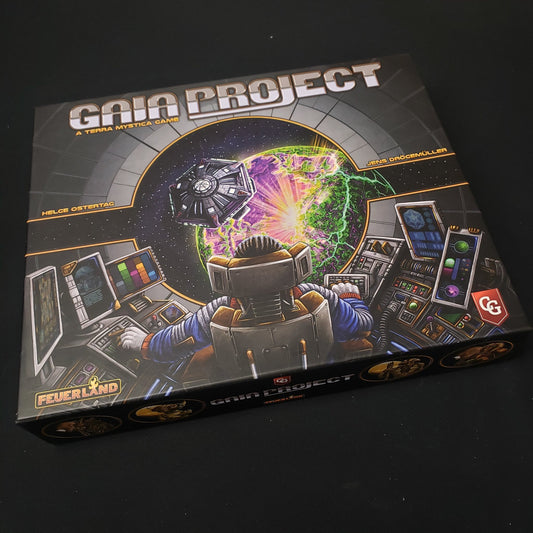 Image shows the front cover of the box of the Gaia Project board game