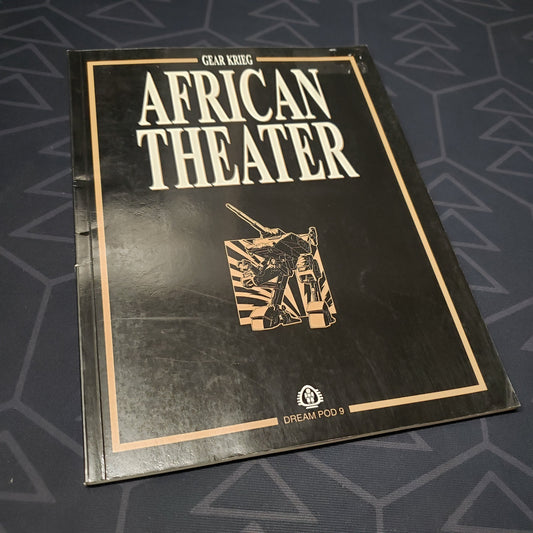 Image shows the front cover of the African Theater book for the roleplaying game Gear Krieg (First Edition)