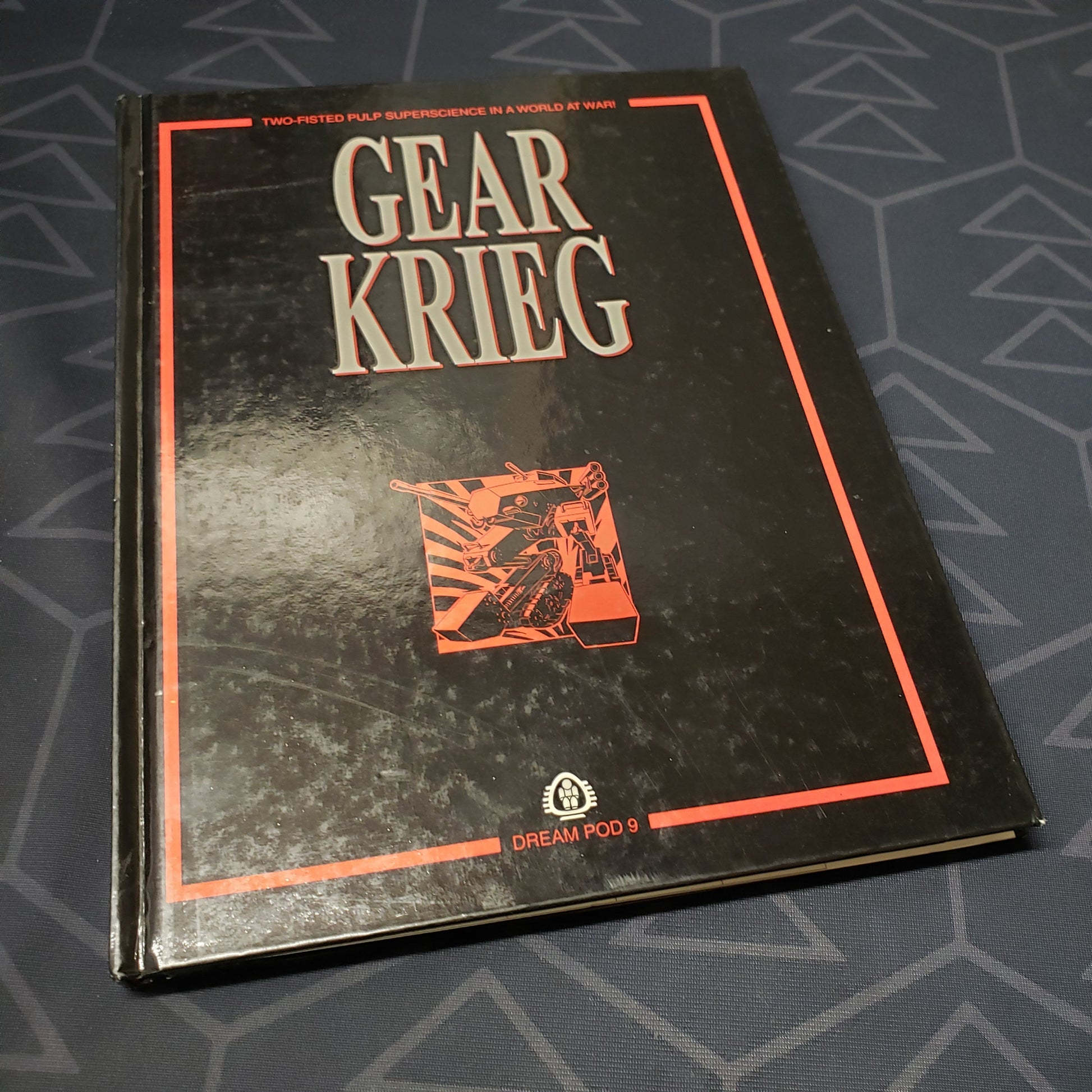 Image shows the front cover of the core rulebook for the roleplaying game Gear Krieg (First Edition)