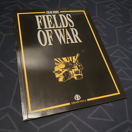 Image shows the front cover of the Fields of War book for the roleplaying game Gear Krieg (First Edition)