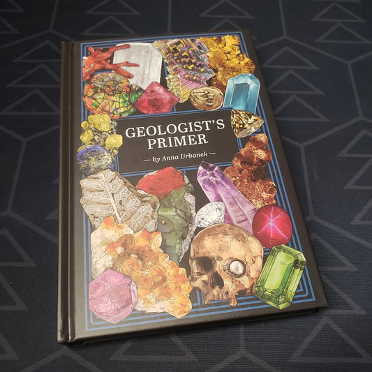 Image shows the front cover of the Geologist's Primer roleplaying game book