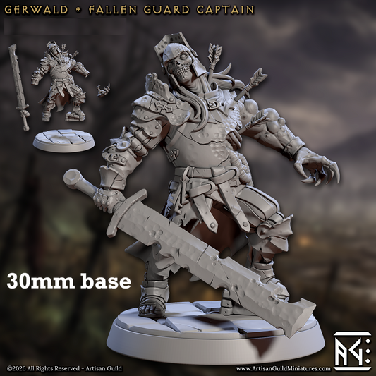 Image shows a 3D render of a zombie soldier gaming miniature.