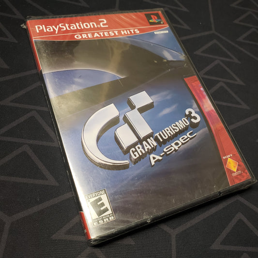 Image shows the front of the case for the video game Gran Turismo 3: A-Spec for Playstation 2