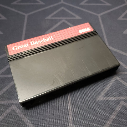 Image shows the front of the cartridge for the video game Great Baseball for Sega Master System