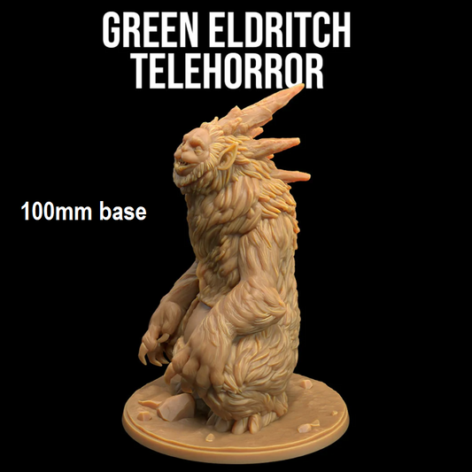 Image shows a 3D render of a horror-version sculpt of a Teletubbie