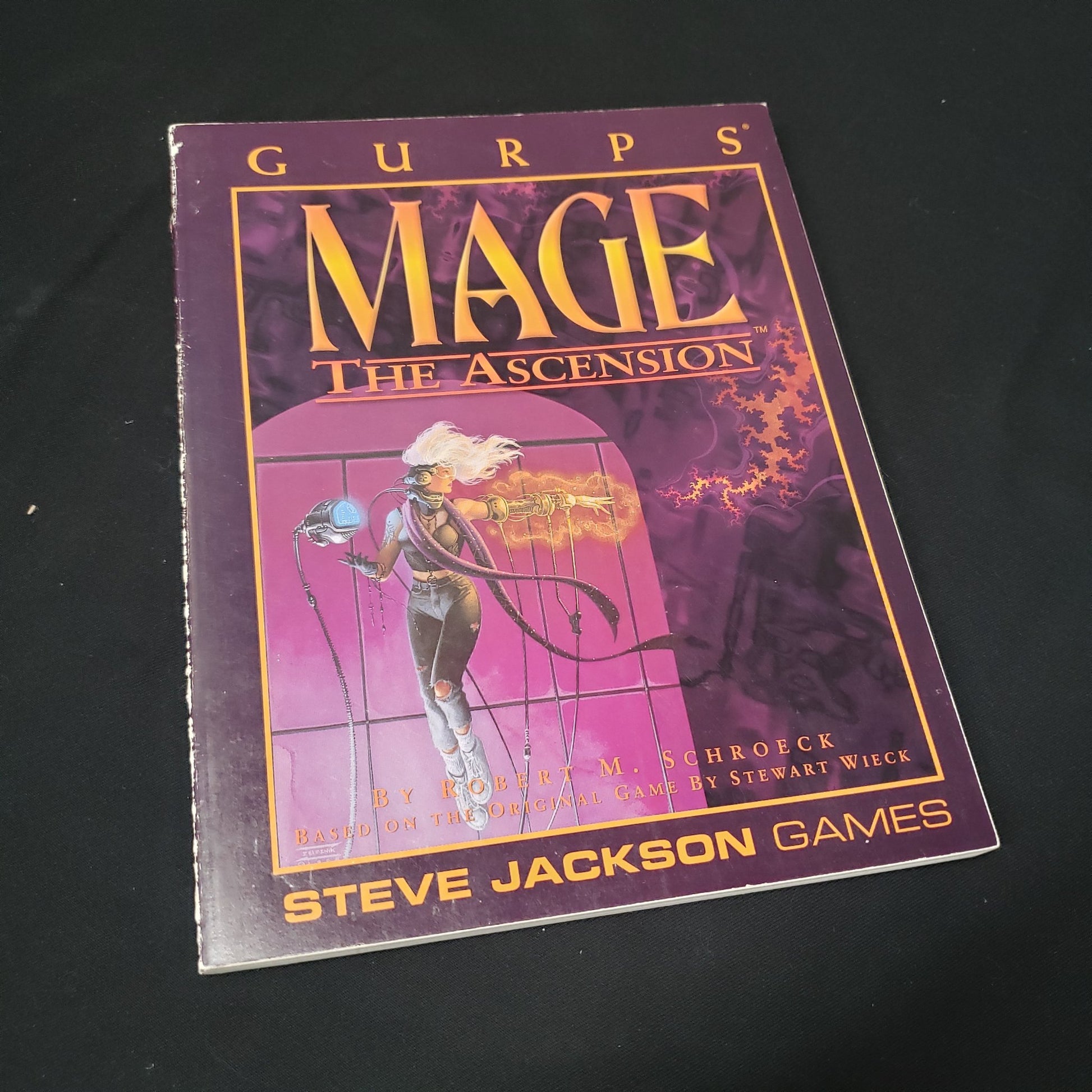 Image shows the front cover of the  GURPS Mage: The Ascension roleplaying game book
