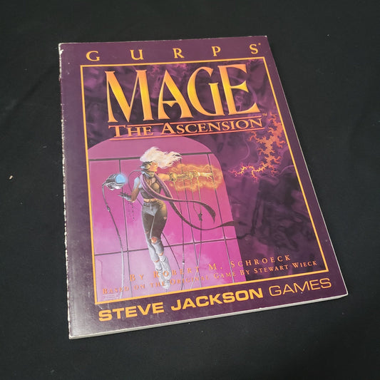 Image shows the front cover of the  GURPS Mage: The Ascension roleplaying game book